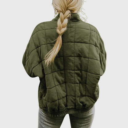 Stylish Quilted Zip Jacket for Women