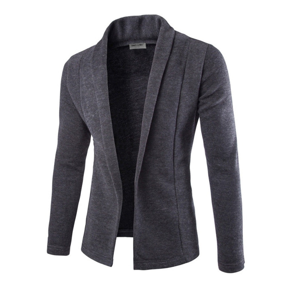 Harrison Men's Open Front Cardigan Shawl Collar - Vonnera