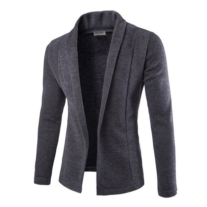Harrison Men's Open Front Cardigan Shawl Collar - Vonnera