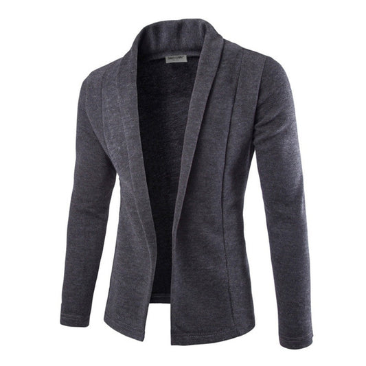 Harrison Men's Open Front Cardigan Shawl Collar - Vonnera