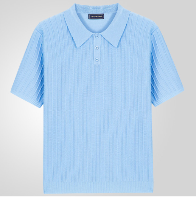 Men's Polo Shirt Button-Down Cotton - Vonnera