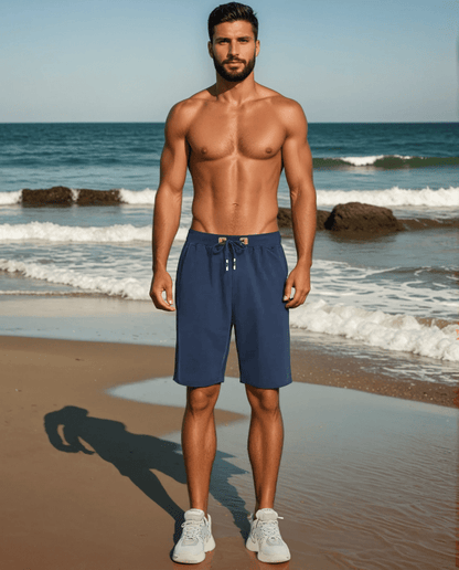 Men's Drawstring Shorts Elastic Waist