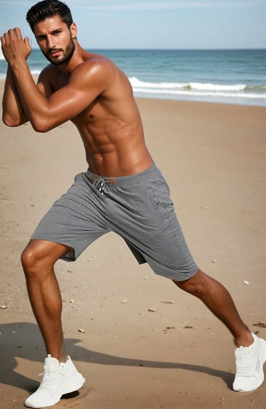 Men's Drawstring Shorts Elastic Waist