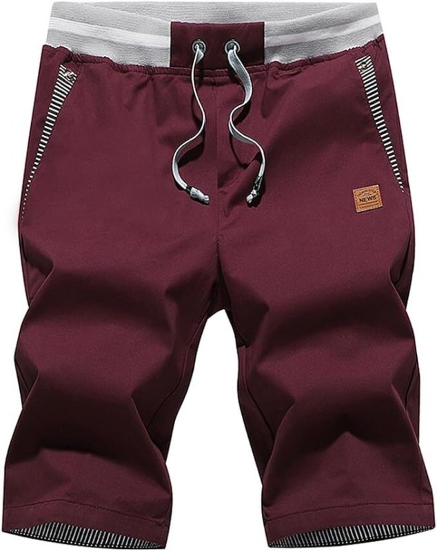 Men's Knee Length Drawstring Shorts