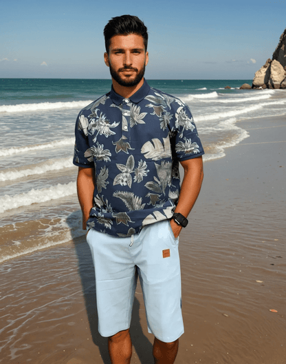 Men's Knee Length Drawstring Shorts