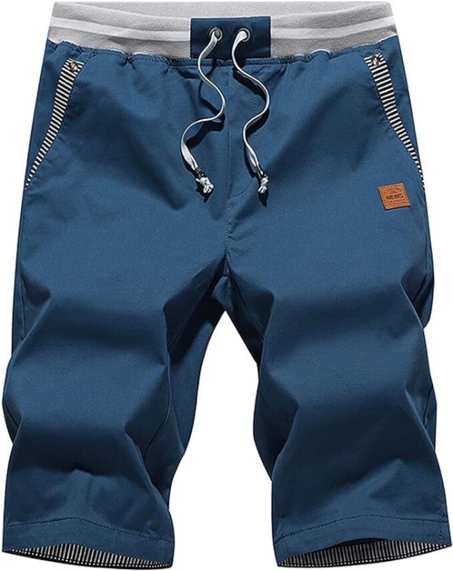 Men's Knee Length Drawstring Shorts