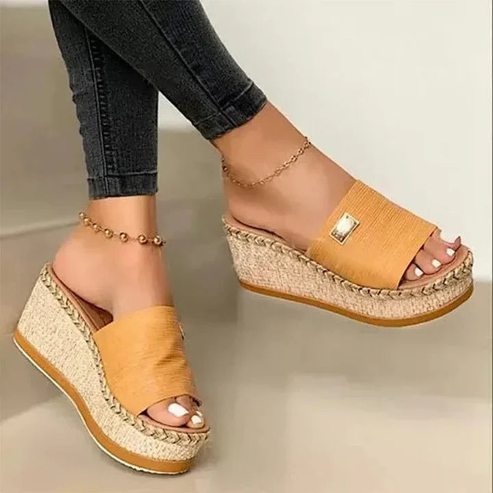 Women's Orthopedic Wedge Sandals Heather - Vonnera