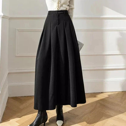 Women's High-Waisted A-Line Maxi Skirt - Vonnera