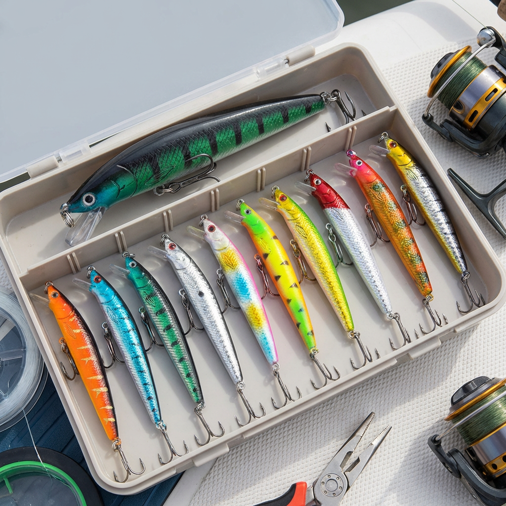 Minnow Fishing Lures 10 Color Kit - Vonnera
