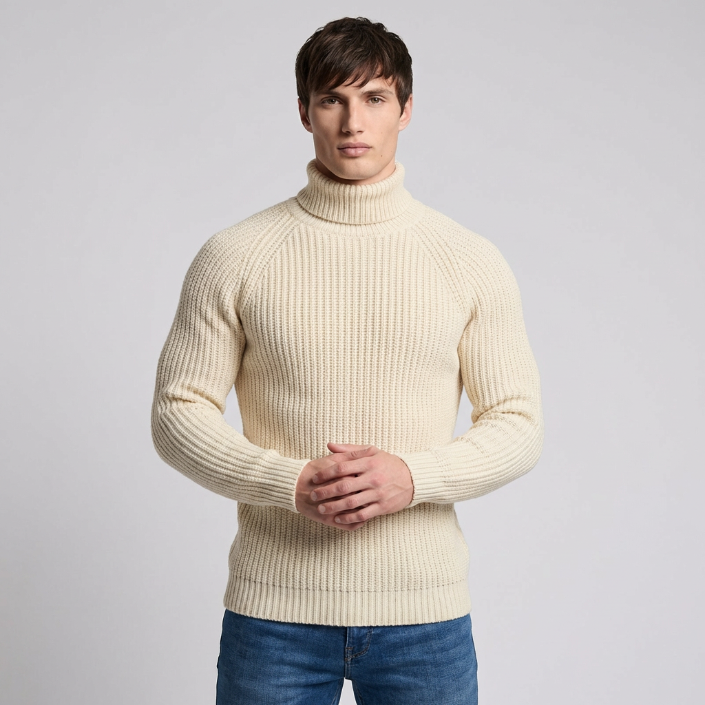 Men's Knit Turtleneck Winter Sweater - Vonnera
