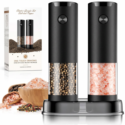 Electric Salt Pepper Grinder Set - Vonnera