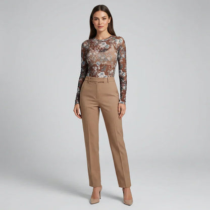 Women's Lace Mesh Blouse - Vonnera