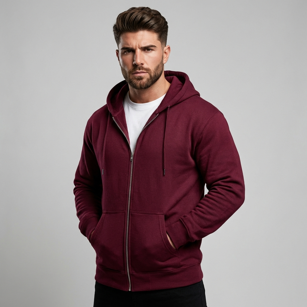 Men's Full Zip Hooded Sweatshirt - Vonnera