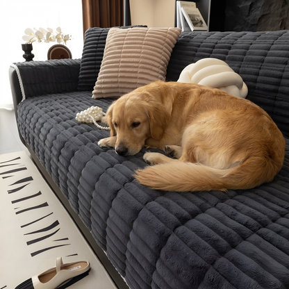 Flannel One Piece Sofa Slipcover
