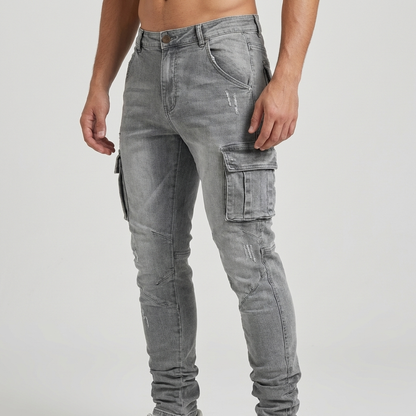 Men's Cargo Pants Casual Cotton Beige