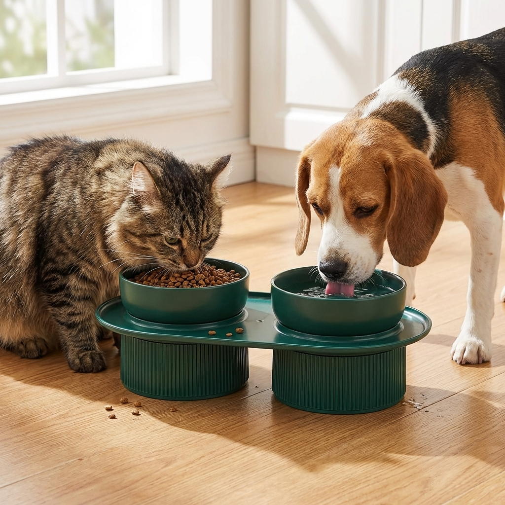 Ceramic Elevated Pet Food Bowl