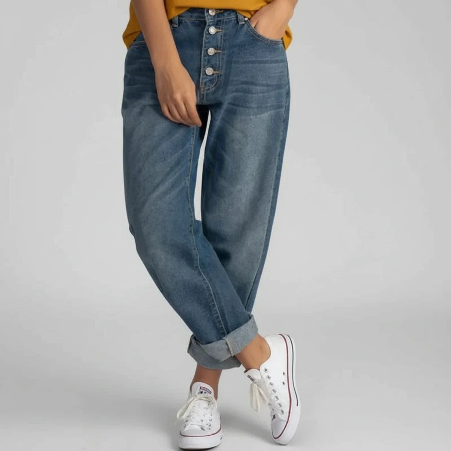 Women's High Waisted Denim Jeans - Vonnera