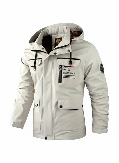 Men's Waterproof Hooded Outdoor Jacket - Vonnera