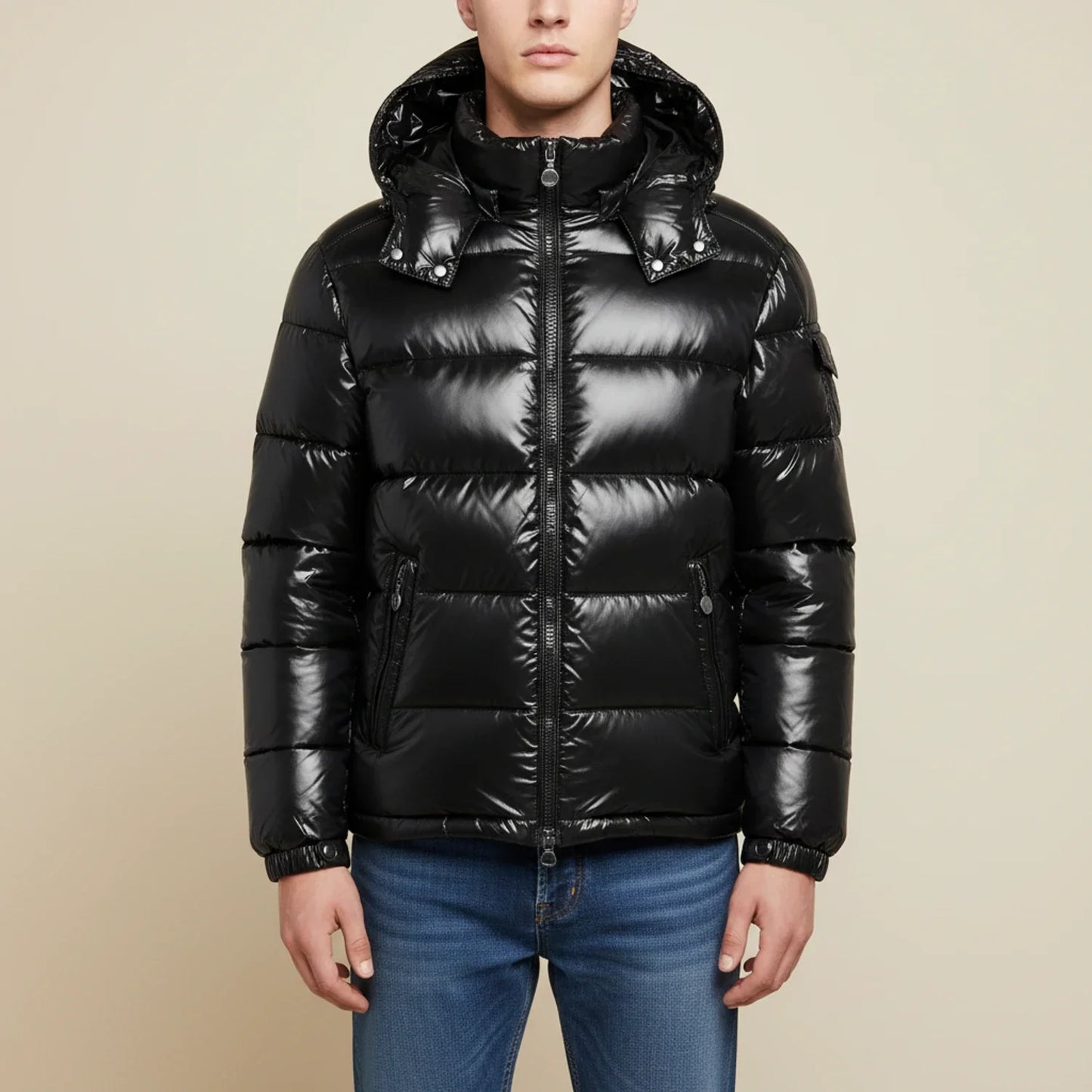 Men's Hooded Puffer Winter Jacket - Vonnera