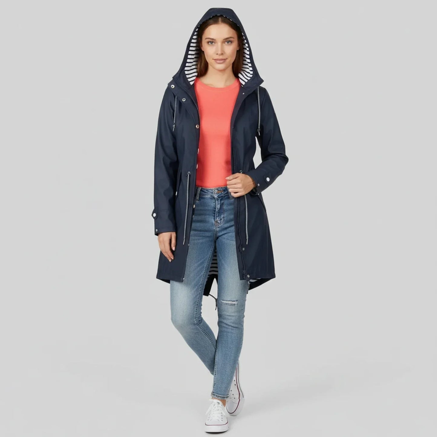 Women's Hooded Rain Jacket - Vonnera