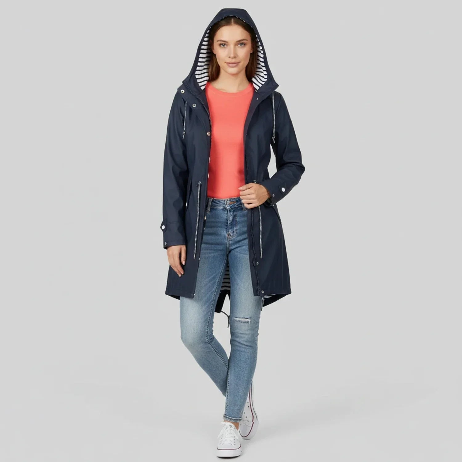 Women's Hooded Rain Jacket - Vonnera