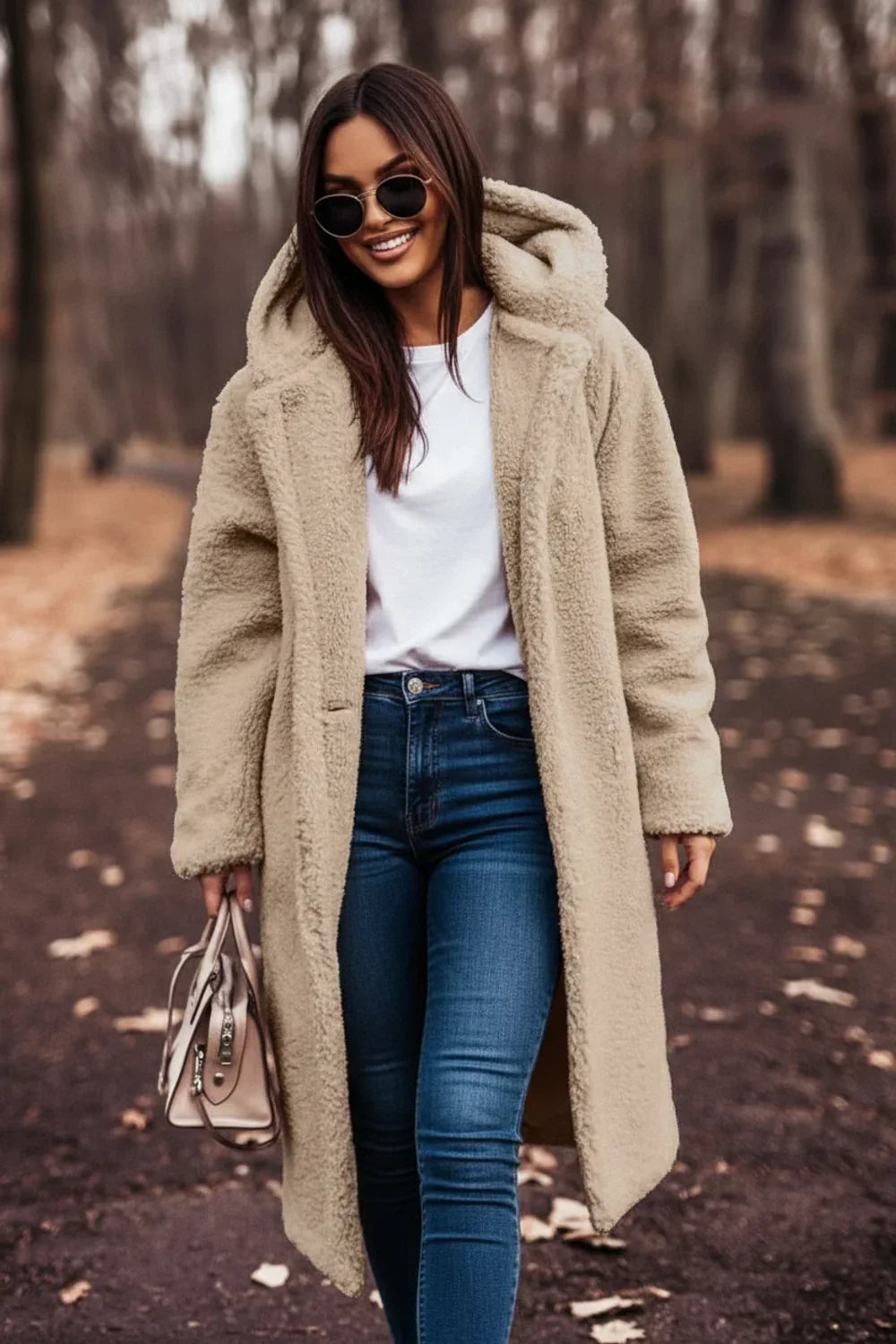 Women's Hooded Teddy Bear Coat - Vonnera