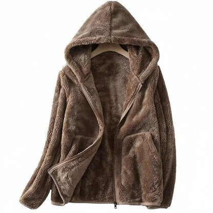 Women's Hooded Fleece Jacket Warm - Vonnera