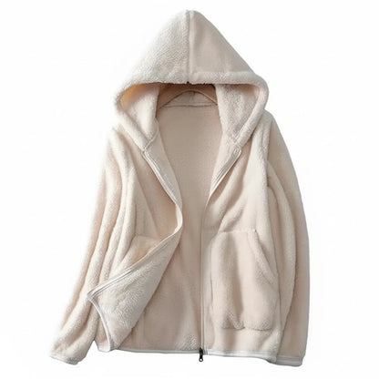 Women's Hooded Fleece Jacket Warm