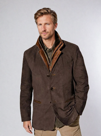 Men's Vintage Jacket Autumn Brown