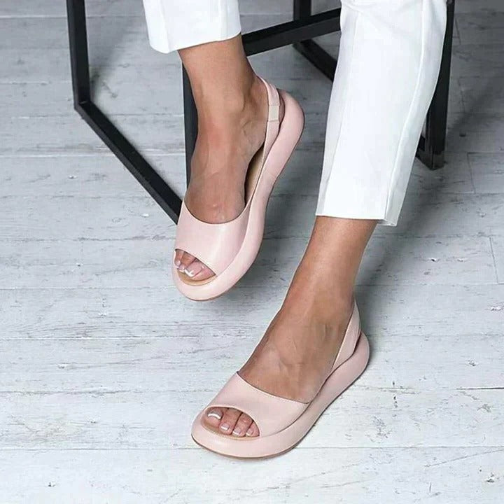Women's Flat Sandals Peep Toe Slingback - Vonnera