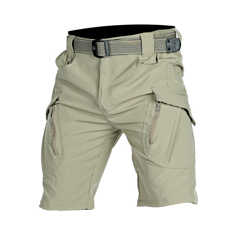 Men's Tactical Cargo Shorts With Belt
