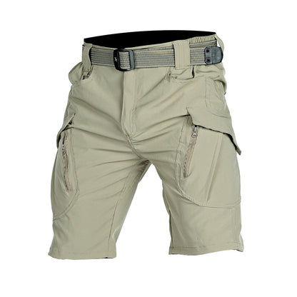 Men's Tactical Cargo Shorts With Belt