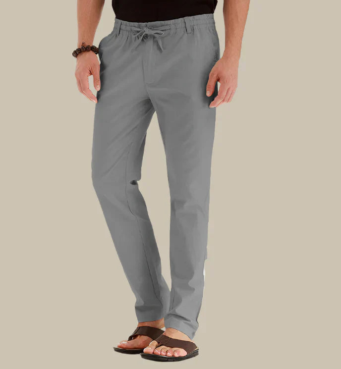 Men's Summer Pants Elastic Waistband Casual