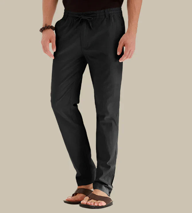 Men's Summer Pants Elastic Waistband Casual