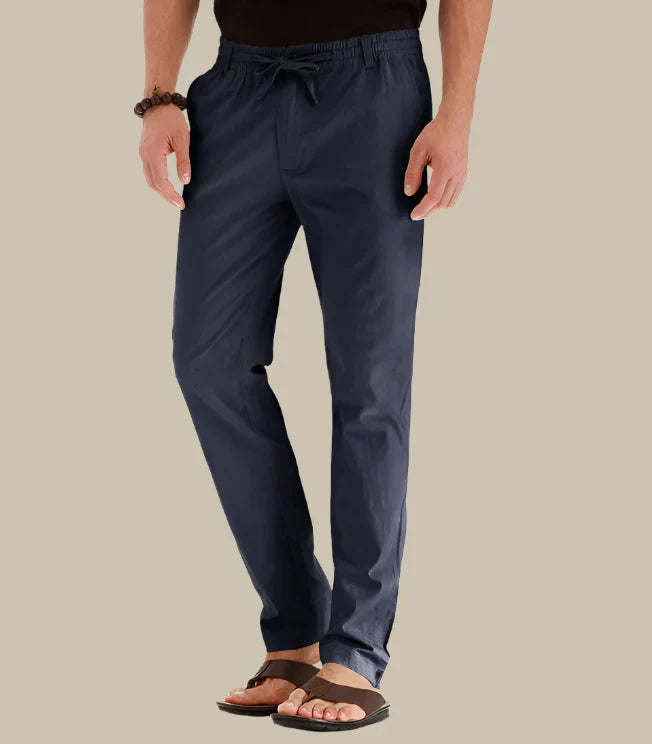 Men's Summer Pants Elastic Waistband Casual