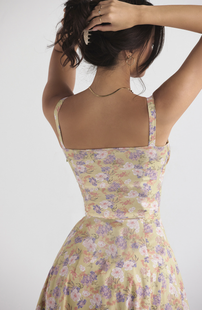 Women's Spring Floral Print Party Dress
