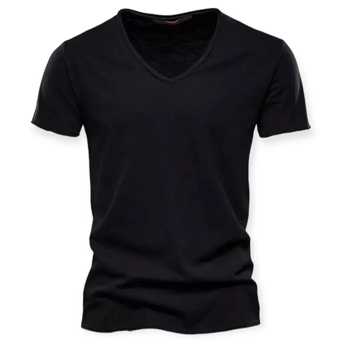 Men's V-Neck T-Shirt Cotton Casual