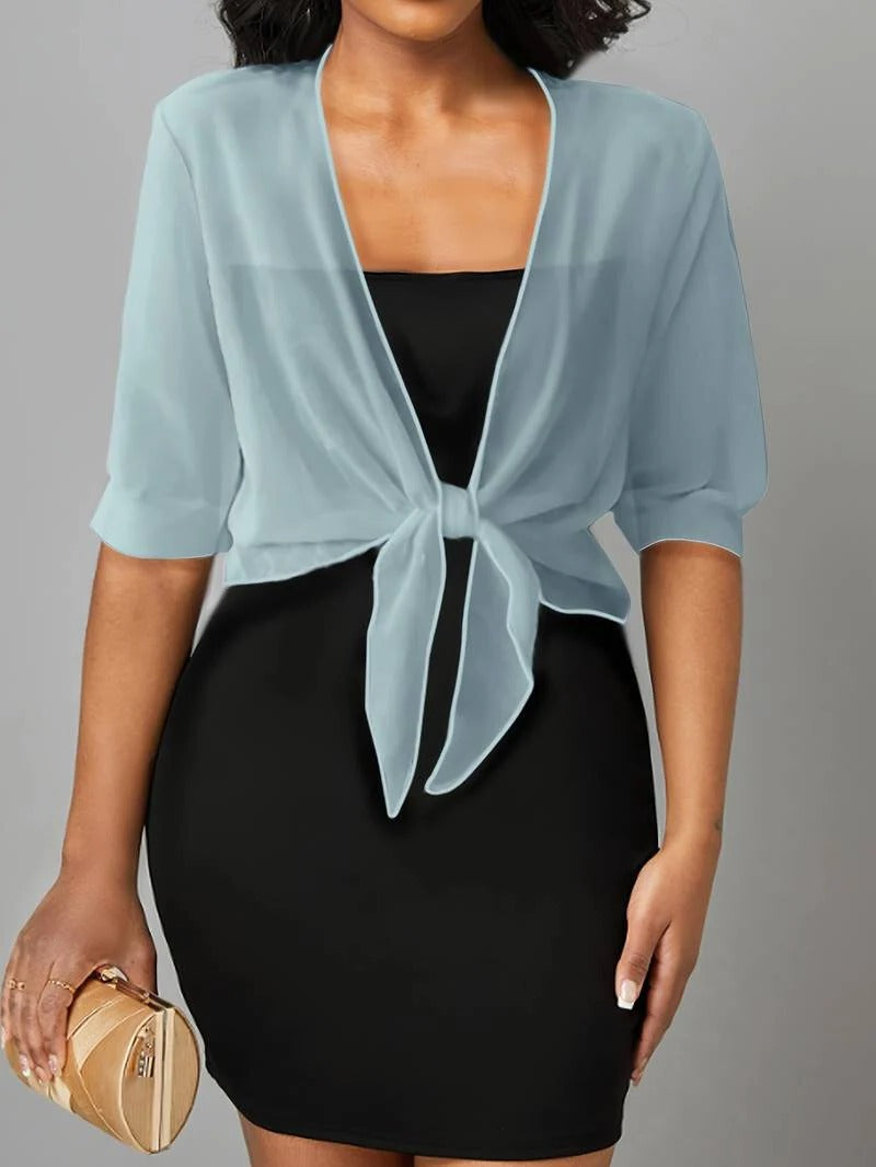 Women's Sheer Blouse 3/4 Sleeve