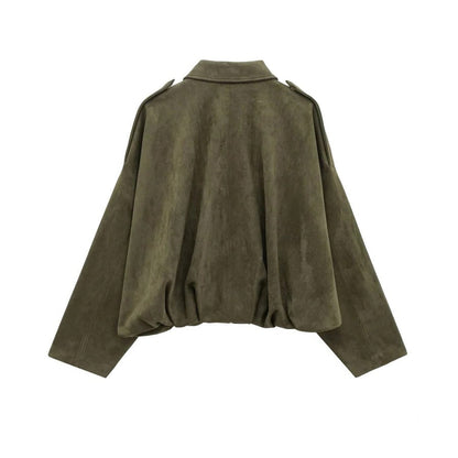 Premium Women's Suede Jacket: Stylish, Versatile, Comfortable, Timeless Fashion Outerwear
