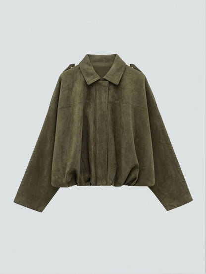 Premium Women's Suede Jacket: Stylish, Versatile, Comfortable, Timeless Fashion Outerwear