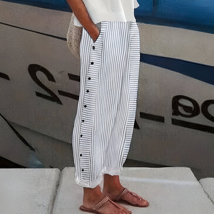 Women's Vertical Striped Trousers