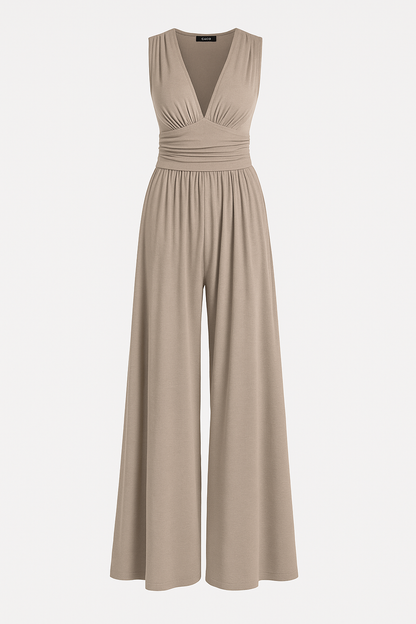 Women's Stretch Wide Leg Jumpsuit Comfortable