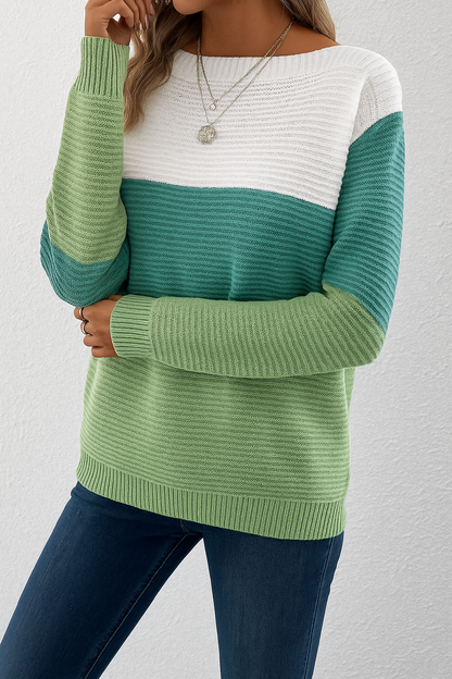 Women's Long Sleeve Sweater Round Neck - Vonnera
