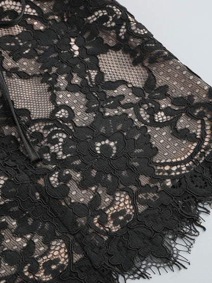 Women's Lace Corset Mini Dress