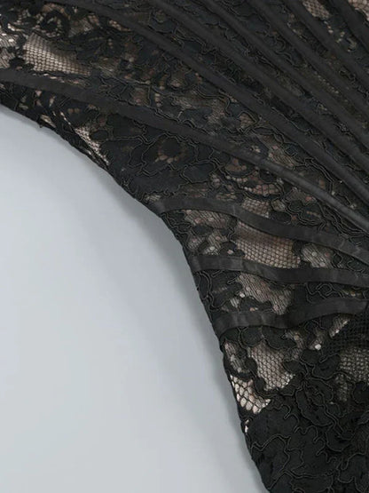 Women's Lace Corset Mini Dress