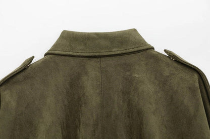 Premium Women's Suede Jacket: Stylish, Versatile, Comfortable, Timeless Fashion Outerwear