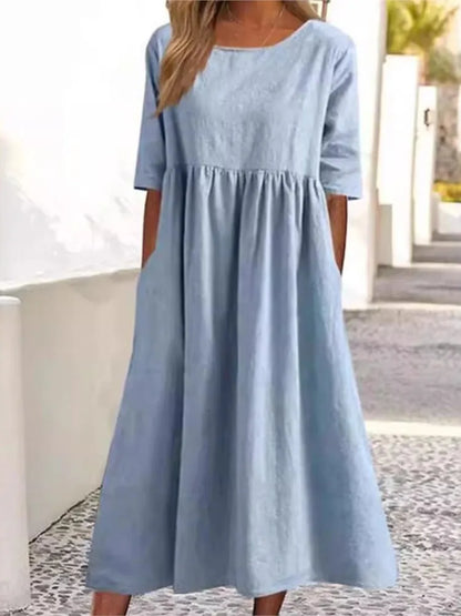 Women's Midi Casual Loose Fit Dress