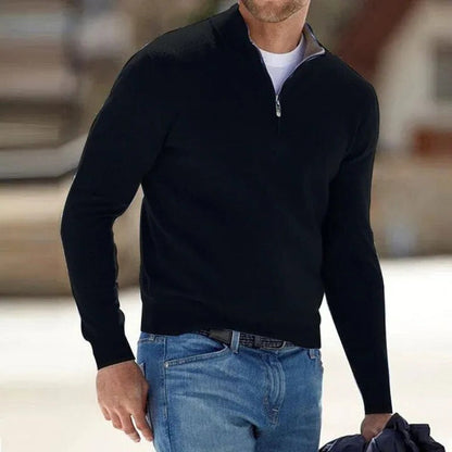 Men's Wool Zip Sweater