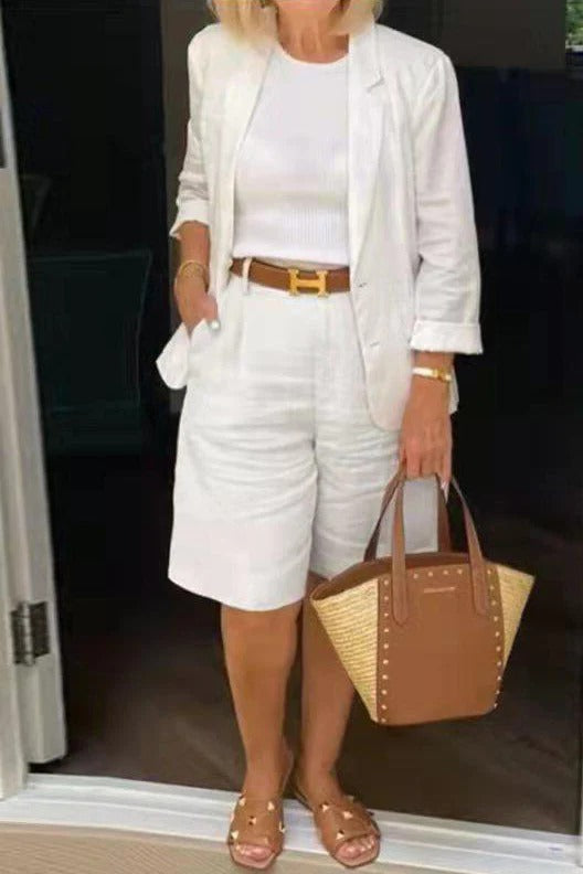 Women's Two-Piece Blazer Suit Set