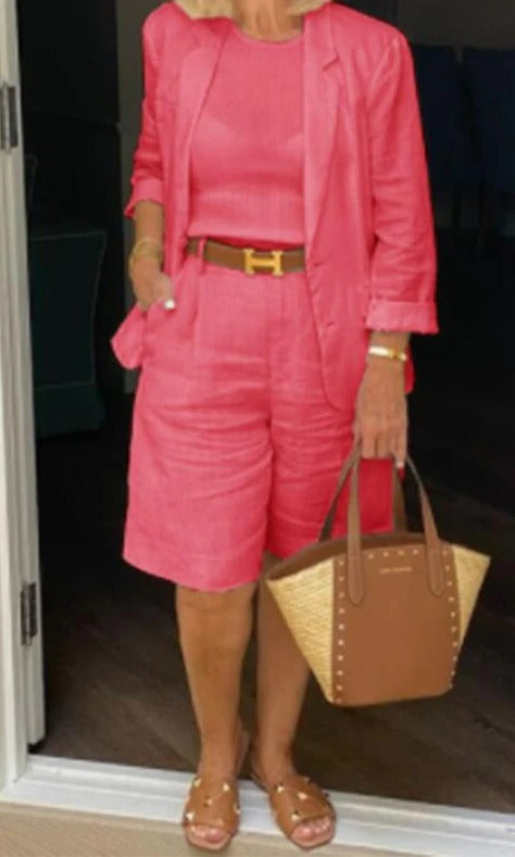 Women's Two-Piece Blazer Suit Set